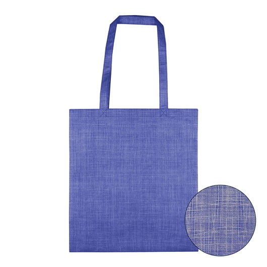 Royal Blue Patterned Tote Bag